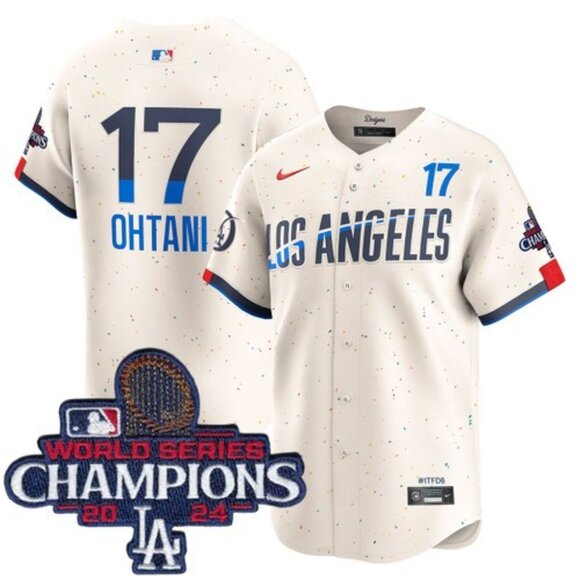 Mens Youths Kids Womens 17 Shohei Ohtani Cream 2024 CH Stitched Jersey